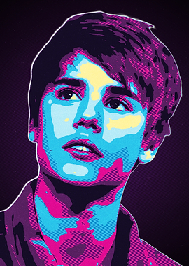 Pop Art Portrait of Young Man