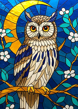 Stained Glass Owl