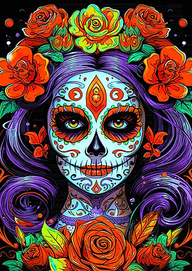 Day of the Dead Woman Portrait