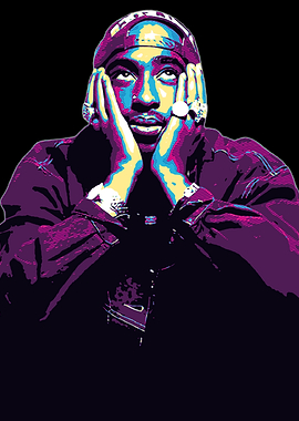 Tupac Shakur Pop Art Portrait
