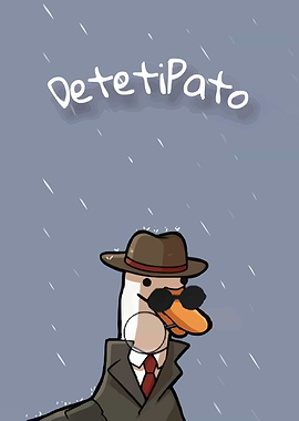 Detective Duck in the Rain