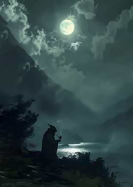 Night Watcher with Pipe