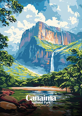 Canaima National Park, Venezuela Illustration