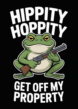 Hippity Hoppity Get Off Property Frog