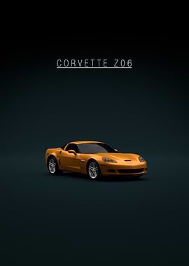 Chevrolet Corvette C6 Z06 Front Orange