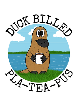 Duck Billed Platypus Tea Animal Australia Funny