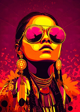 Native American Woman Portrait