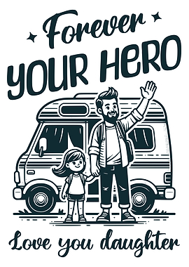 Dad and Daughter Forever Your Hero