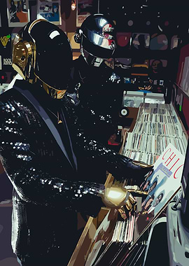 Daft Punk Vinyl poster