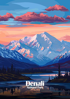 Denali National Park Alaska Landscape