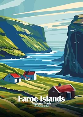 Faroe Islands National Park Denmark Poster