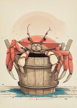 Crab Bucket Animal
