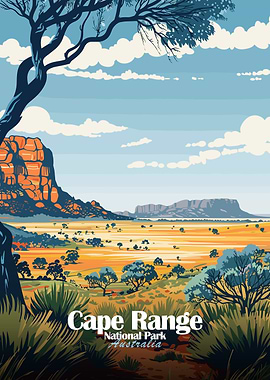 Cape Range National Park Australia Poster