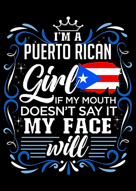 Puerto Rican Girl Graphic Design