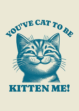 You've Cat To Be Kitten Me! Funny Cat Pun