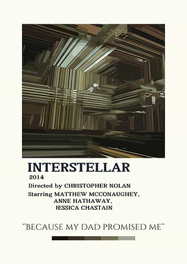 Interstellar Movie Poster Minimalist Art