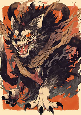 Fierce Wolf ~ Yokai ~ Oni ~ Demon