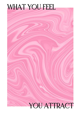 Pink Marble Texture with Inspirational Quote