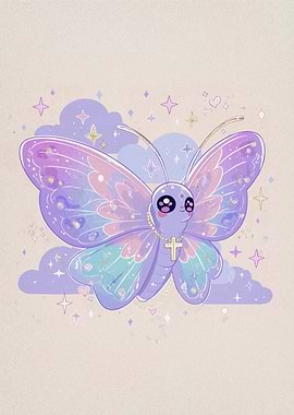 Butterfly Cross Necklace