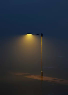 Streetlight in the night