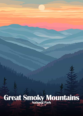 Great Smoky Mountains National Park Poster