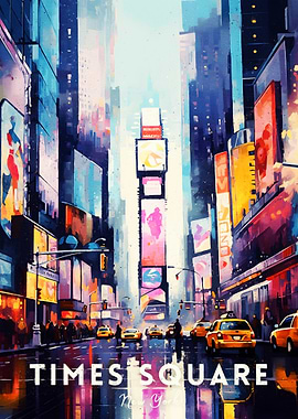 Times Square New York City Painting