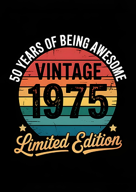 Vintage 1975 Limited Edition Design