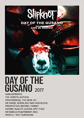 Slipknot Day of the Gusano Poster