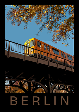 Berlin Train Poster