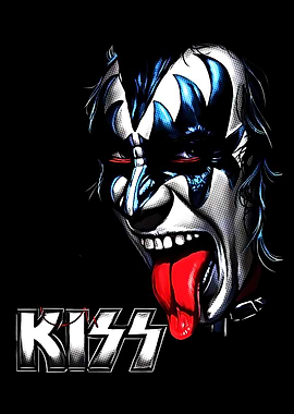 Gene Simmons KISS Band Portrait