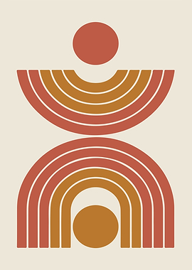 Abstract Geometric Shapes Art