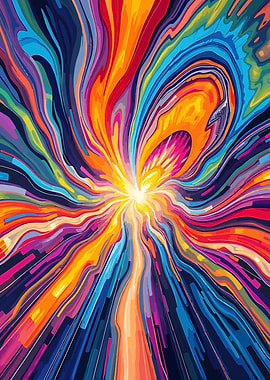 Colorful Abstract Explosion