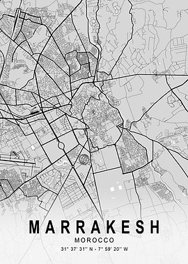 Marrakesh Light City Map