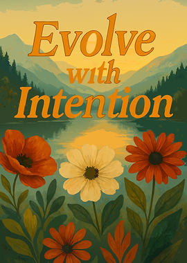 Evolve with Intention Floral Landscape
