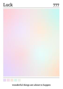 Luck 777 Pastel Gradient