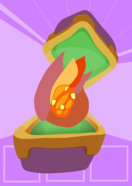 Heart on Fire - Abstract Piece