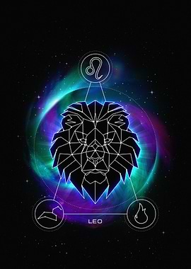 Leo Zodiac Sign Digital Art