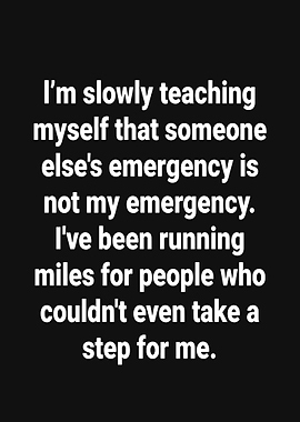 Someone Else's Emergency Text Art