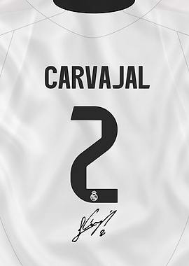 Carvajal Madrid Jersey Number 2
