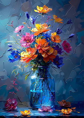 Floral Still Life Painting