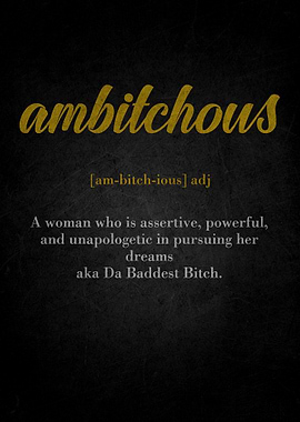 Ambitchous Definition Art Print