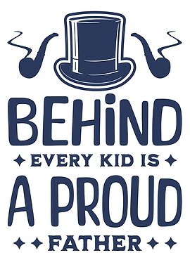 Proud Father Behind Every Kid
