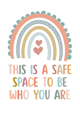 Safe Space Rainbow Art