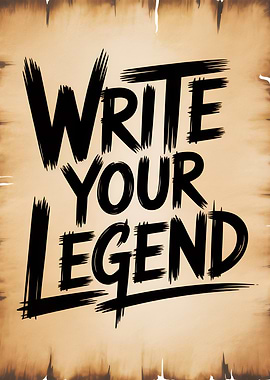 Write Your Legend Parchment