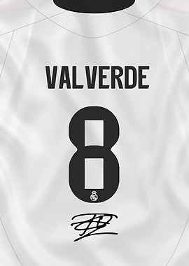 Valverde Madrid Jersey Number 8