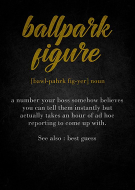 Ballpark Figure Definition Art