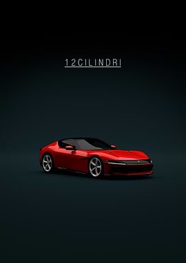 2025 Ferrari 12Cilindri Red Front