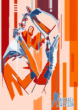 Michael Jackson Abstract Portrait
