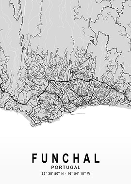Funchal Light City Map