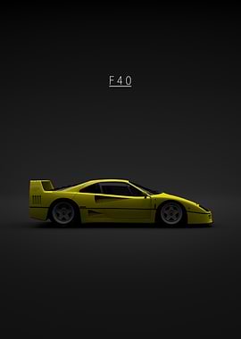 Ferrari F40 1992 - Yellow